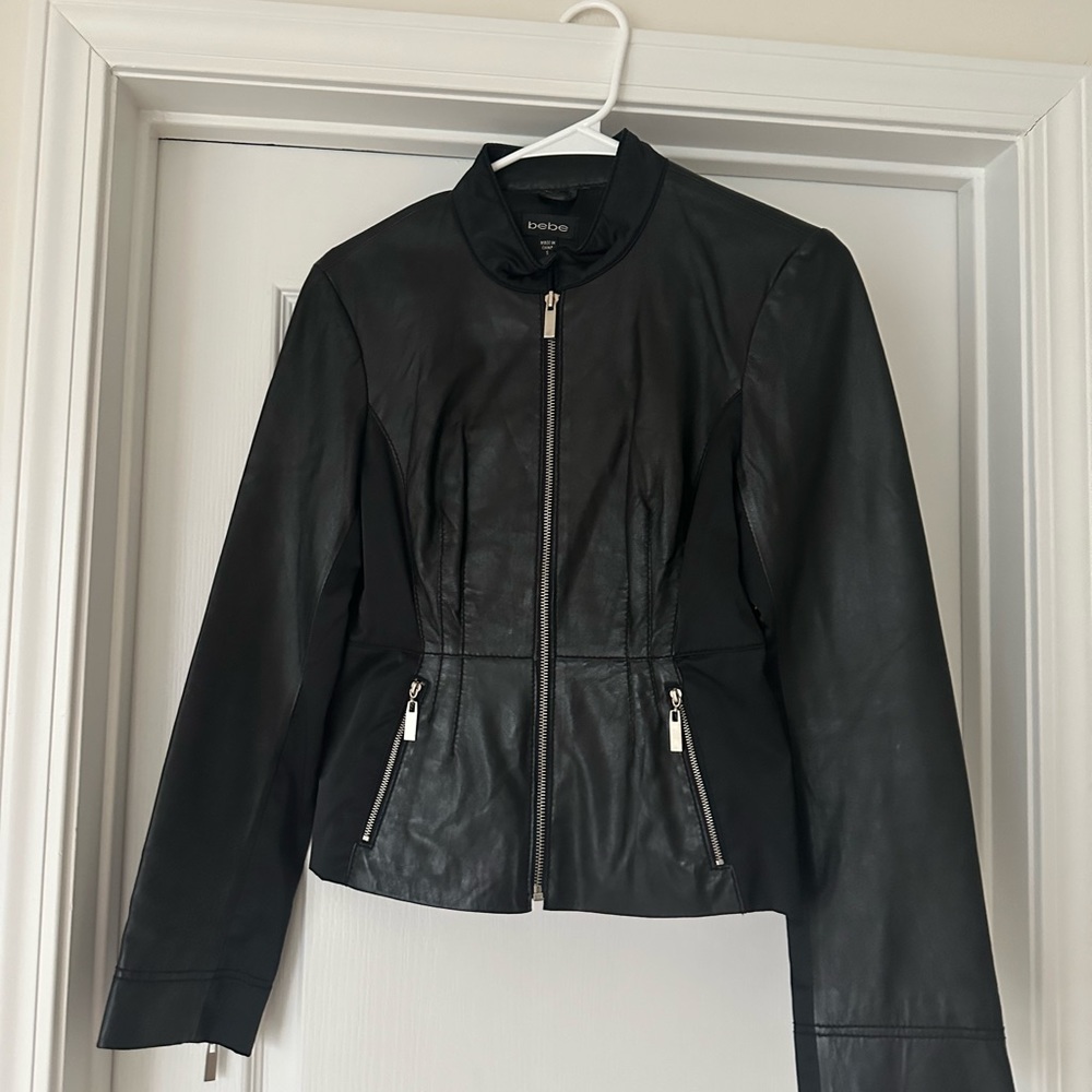 Bebe Black Pea Coat Size:S.